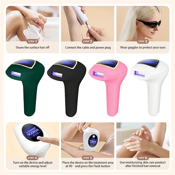 2022 Uusi 900000 välähdystä Laser Epilator Laser Hot Sell Pysyvä IPL Photoepilator Karvanpoisto Kivuton Sähköinen Epilator Kone