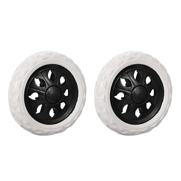 Pack of 2 replacement foam cart wheels (black, warm wheels)