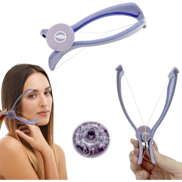 Ansigts Epilator, Manuel Bærbar Epilator med 5 Forsnit Ekstra Stærke Tråde, Skønhed Epilator Skønhedsværktøjer
