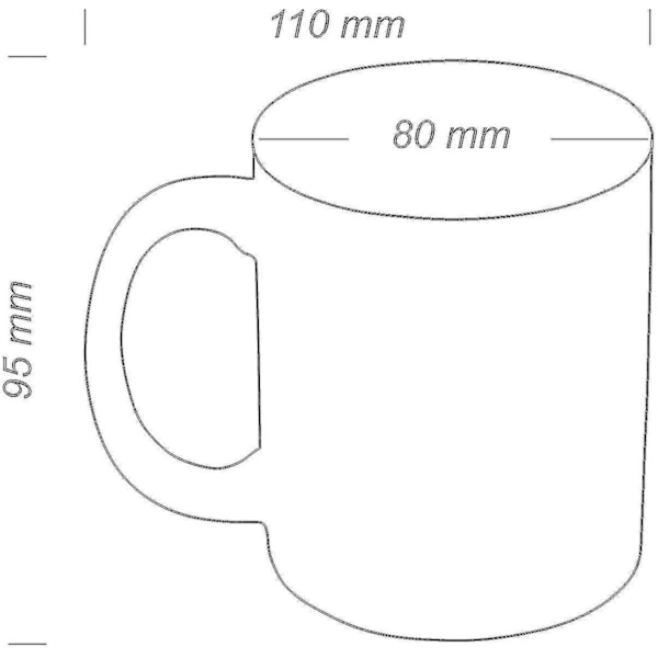 Kaffekopp Mugg Tag Keramisk Kopp Långfinger Kopp Tekopp