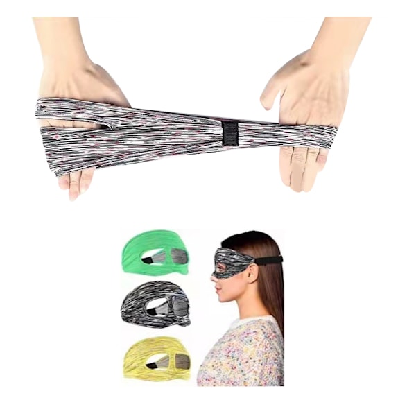 VR-Ögonmasköverdrag Andningsbart Svettbands 3pcs