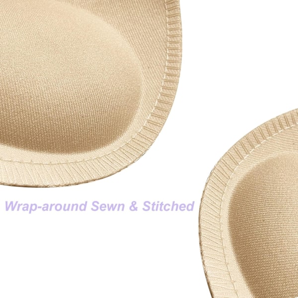 4 paria rintaliivien sisäpehmustetta, irrotettava urheilurintaliivin kuppikolmio Beige Beige C/D