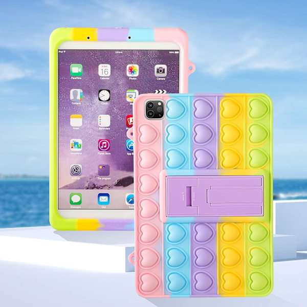 Fodral för Samsung Galaxy Tab A8.0 SM-T290/T295/T297 Cartoon Rolig Kawaii Söt Silikon Kul Omslag Mode Design Fidget för Barn