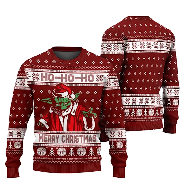 The Mandalorian ja Grogu Baby Yoda Ruma Ugly Sweater 2024 Hyvää Joulua Miesten Pusero Syksy Talvi Tähtien sota Damtröja tyyli 8 style 8 XXL