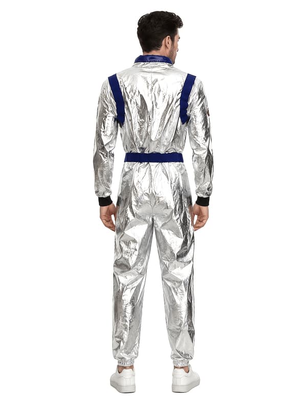Astronaut-heldragt til voksne mænd til Halloween og karneval XL Blue