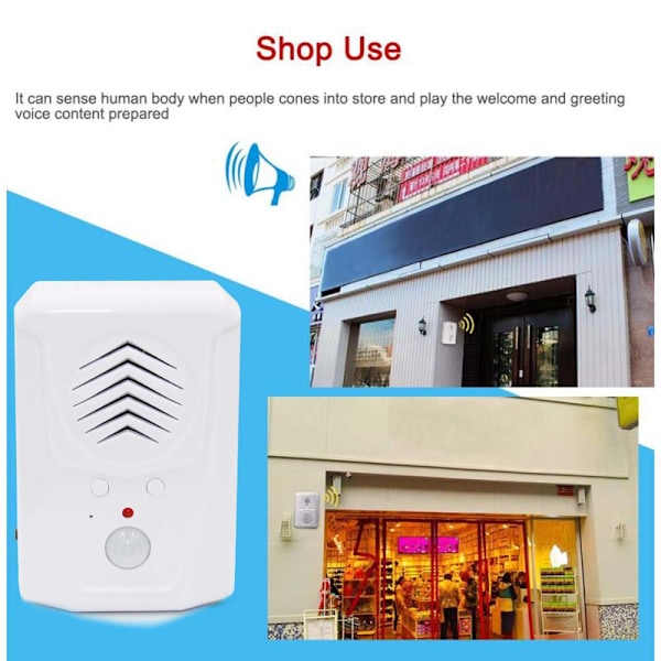 Sensor Rörelse Dörrklocka Switch MP3 Infraröd Dörrklocka