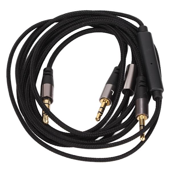 OFC-erstatningskabel for hodetelefoner, 3,5 mm til dobbel 2,5 mm hodetelefonkabel for Master Tracks HD V8/V10/V12/X3