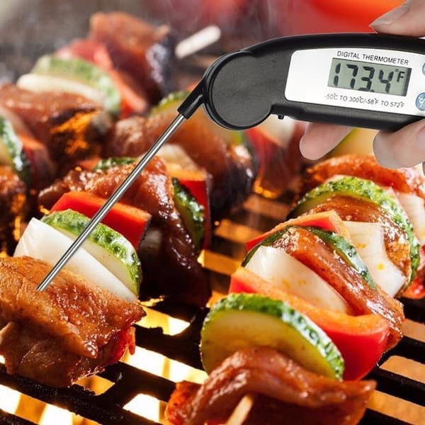 Grilltermometer - Digital termometer i hopfällbar design{BT} 100