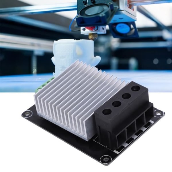 HURRISE 3D-printercontroller varmecontrollermodul til 3D-printervarm seng/3D-printercontrollertilbehør