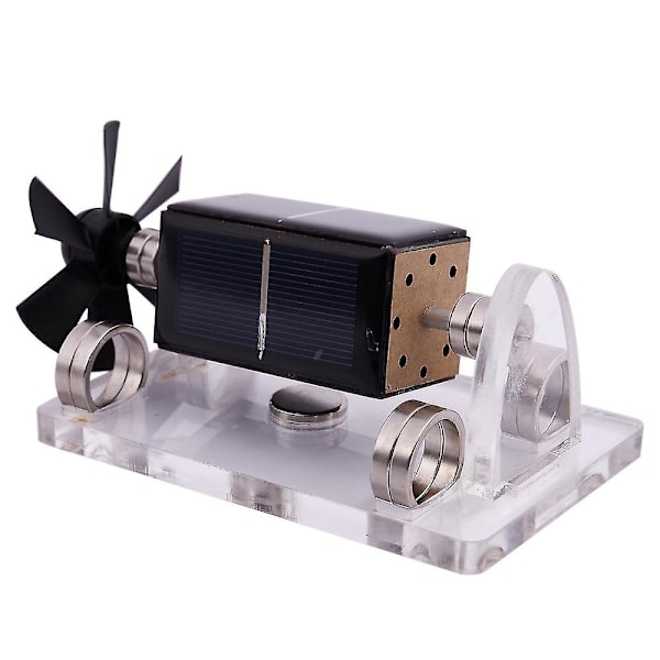 Solcellsdriven magnetisk levitation modell svävande Mendocino motor pedagogisk modell St41