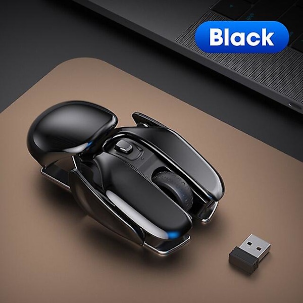 Ergonomic mouse wireless gaming aluminum alloy silent mice rechargeable 1600 dpi for computer