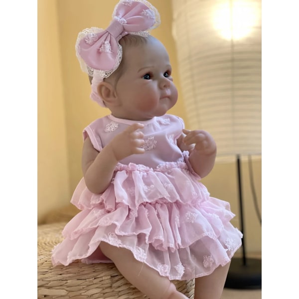 18 Tum Flickor Bettie Helt Silikon Vinyl Bebe Reborn Verklighetstrogen Målad Mjuk Hud Docka[qb]
