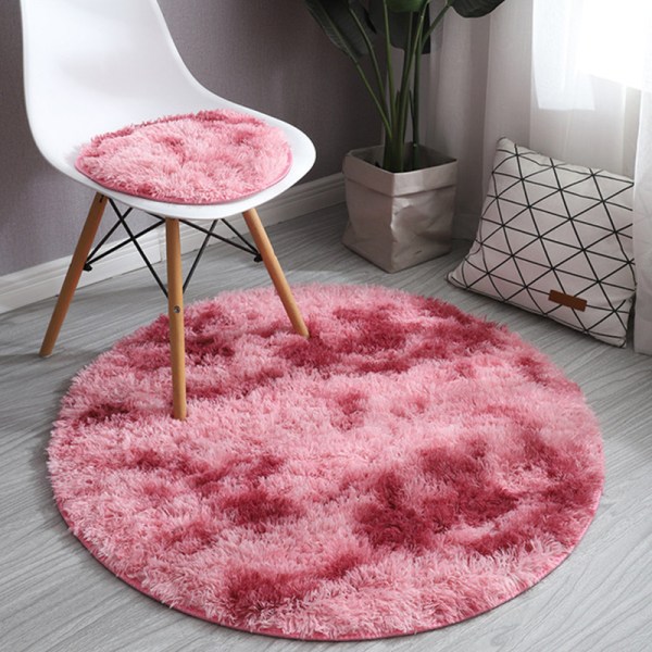 Soft Area Rug Fluffy Round Rug Shaggy Circular Rug For Bedroom Living Room Home Decor Carminum