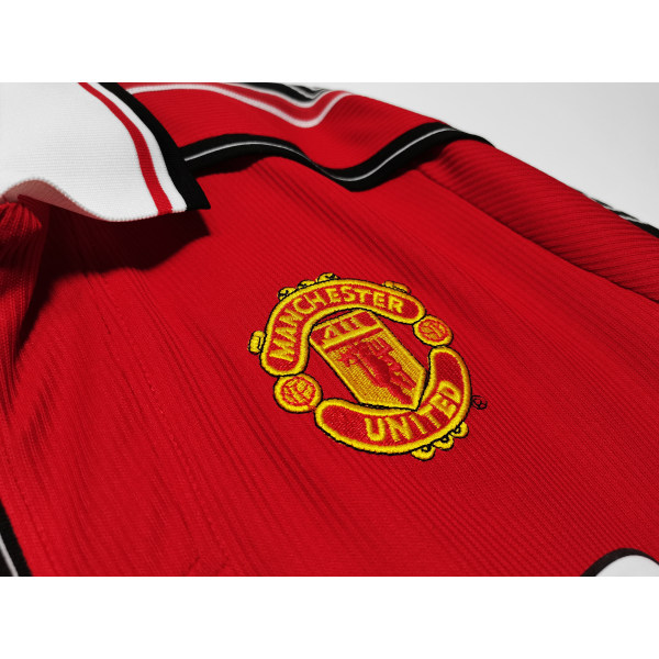 Retro Legend 98-99 Manchester United skjorte langærmet Beckham NO.7 Stam NO.6 Stam NO.6 M