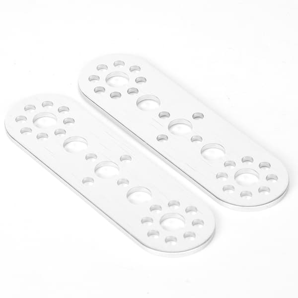 2 aluminiumsplader med 5 huller, der passer til Tetrixrobotics robottilbehør