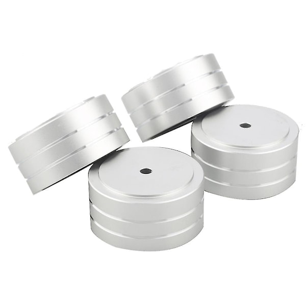 4 kpl 40x20mm Alumiini Hifi-vahvistimen kaiuttimen eristysjalusta Levysoittimen Dac-jalat (hopea)