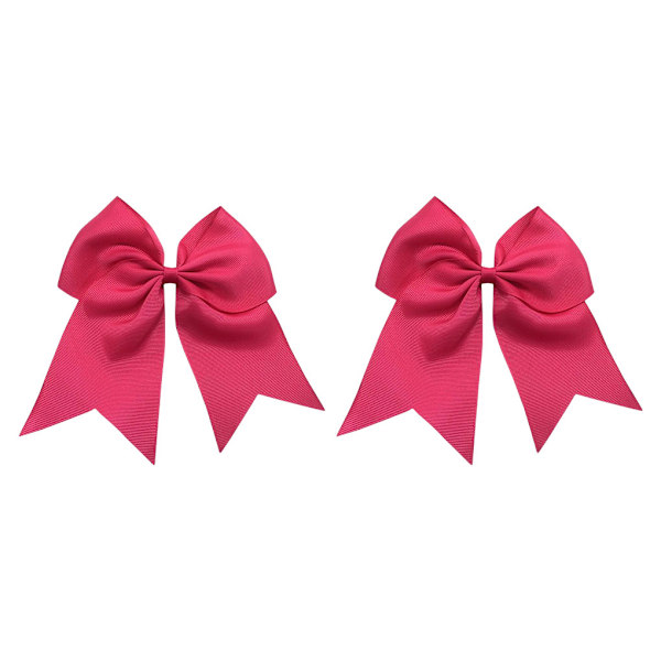 1/2/3/5 2-delad hårsnodd för elegans och trendig look Rosröd Rose Red 2 Set