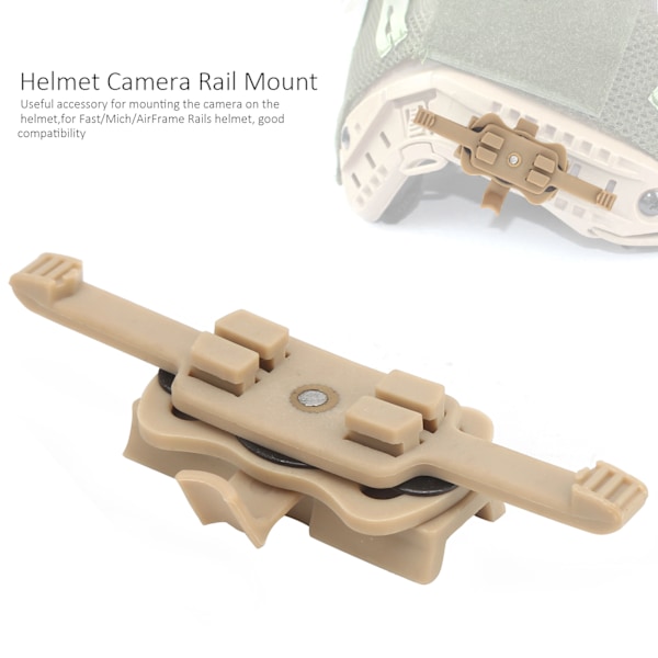 Hjelmkamera-montering Adapter Nylon Kamera Hjelm Hurtigudløsning Montering Adapter