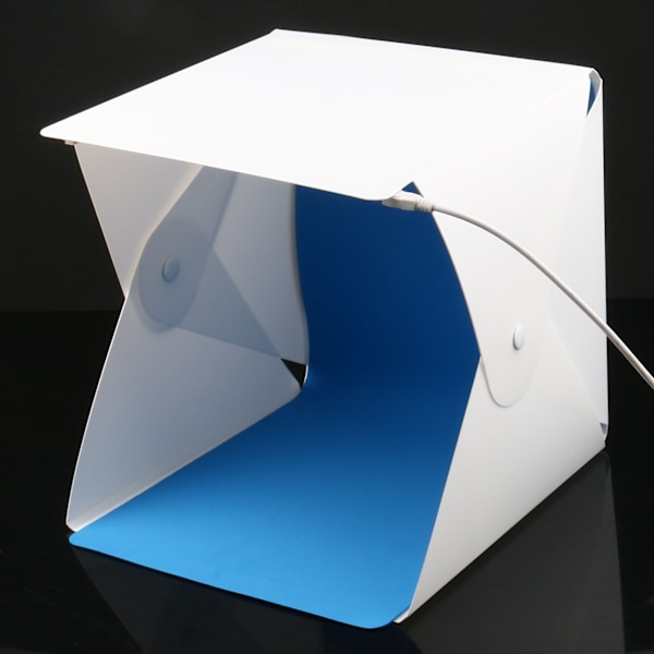 Fällbar belysningssoftbox, Mini LED fotostudio ljuslåda, bärbar
