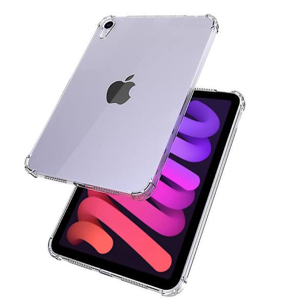 Lämplig för transparent fodral för Ipad Mini 6 Cover Shockproof Ultra Thin Transparent Case för Apple 2021 Mini 6 Funda Case (FMY)