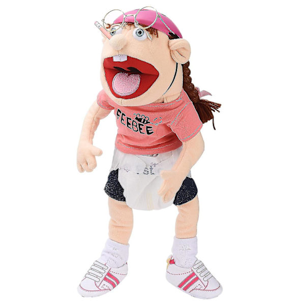 Jeffy Phoebe Søster Hånddukke Plys Legetøj Phoebe Hat Hånddukke Spil Stoppet Dukke Børn Gaver