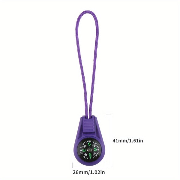 5st Mini Pocket Kompasser, Survival Keychain Väska Tillbehör, Outdoor Camping Vandringsverktyg Random Color 5pcs