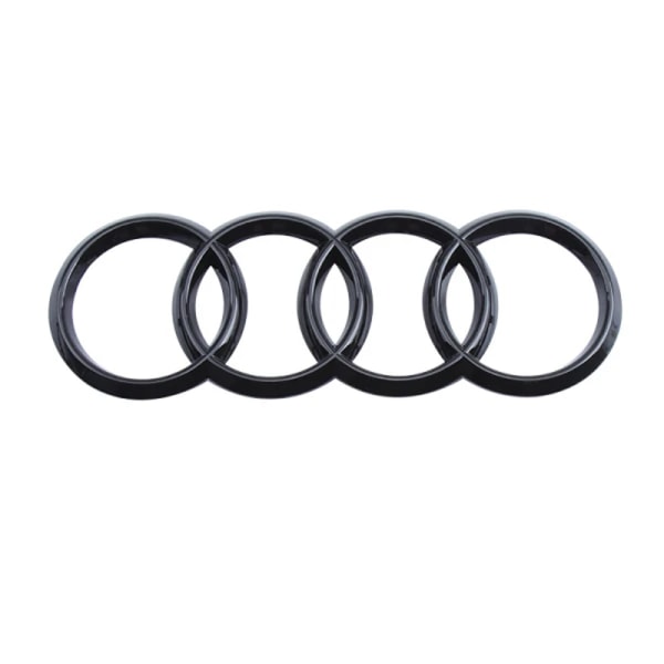 Ring-emblemer kompatible med Audi front- og baggrill i glans