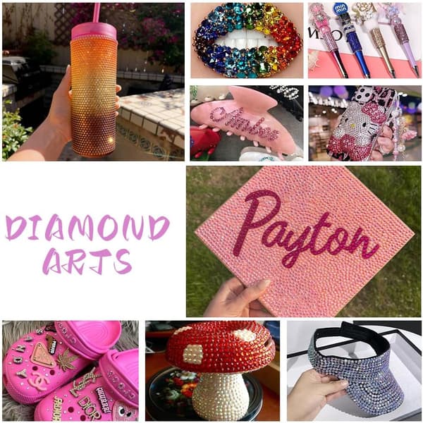 Gel Strass Stenar Bedazzler Kit Nageldekor Strass Flatback för Hantverk Naglar Textilier Diamantmålning 28 squares