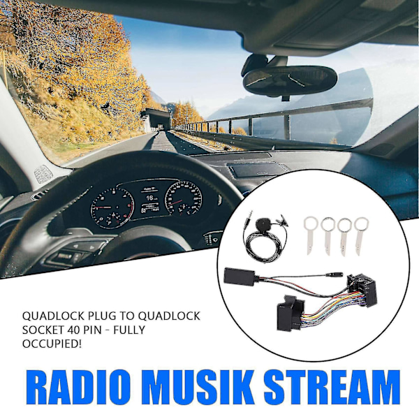 Bluetooth-kabeladapter för bilstereo till Ford Fiesta Focus Mondeo Kuga So