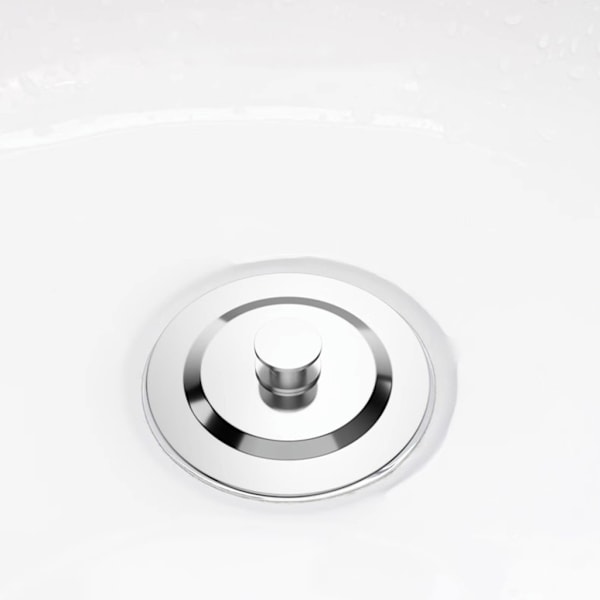 Badkarspropp i Rostfritt Stål Handfat Badkarspropp Kåpor Universal Avloppspropp null - A 0.04
