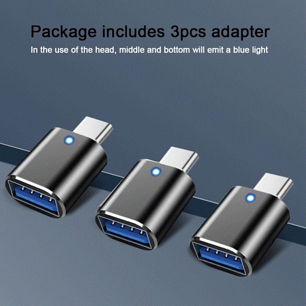 USB C - USB -sovitin (4 kpl), USB C -uros USB 3.0 -naaras High Speed ​​OTG