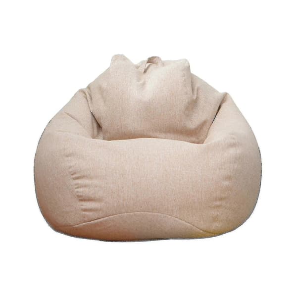 Stora sittsäckar med sofföverdrag för inomhusbruk, lämpliga för vuxna och barn Khaki 80*90CM