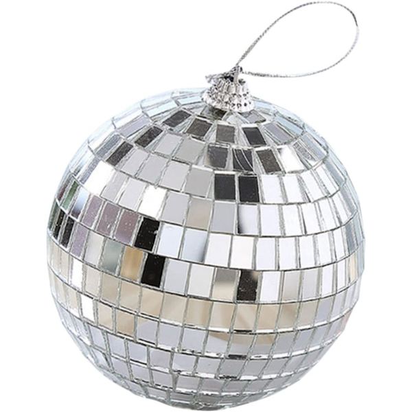 Spegeldiscokula Dekorationsbelysning Festträd Hängande Kulakula Discokula Hängande Prydnader Minisppeglar Glasdiscokula Glas