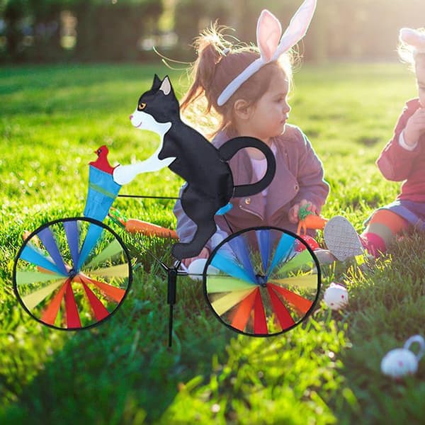 Dyre vindmølle cykel - Kattehave vindmølle dekoration