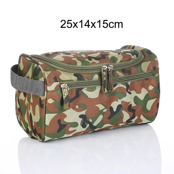 Mænd Nødvendig Hængende Makeup Taske Oxford Organizer Kosmetik Tasker Til Kvinder Nødvendig Etui Vask Toilettaske Camouflage