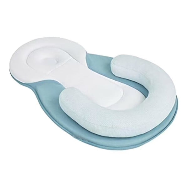Ortopedisk babykudde mot deformation och platt huvud blue