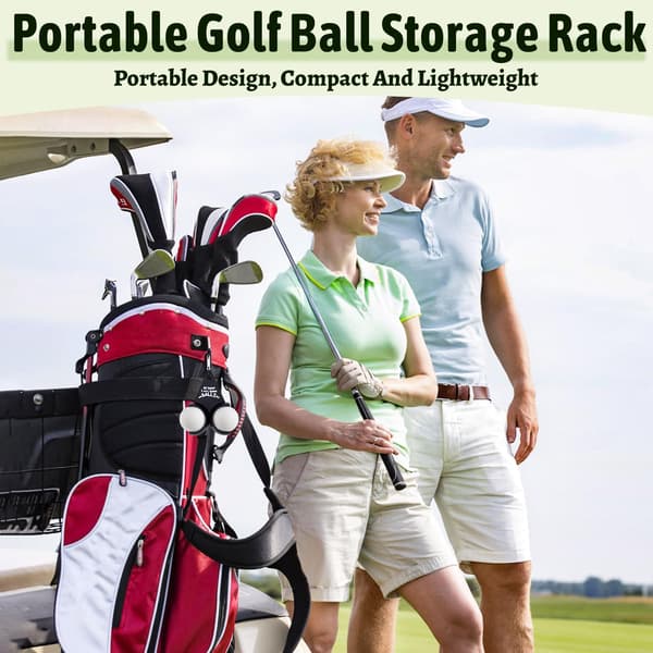 Golfboldholder, Sjov Golfboldopbevaring, Bærbar Golfboldopbevaringsstativ, Golfbag Tilbehør