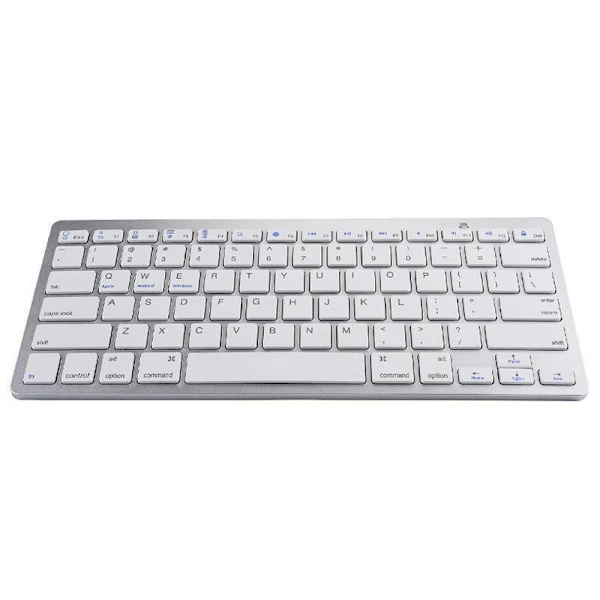 Langaton Bluetooth-näppäimistö Apple iMac iPad Androidille white