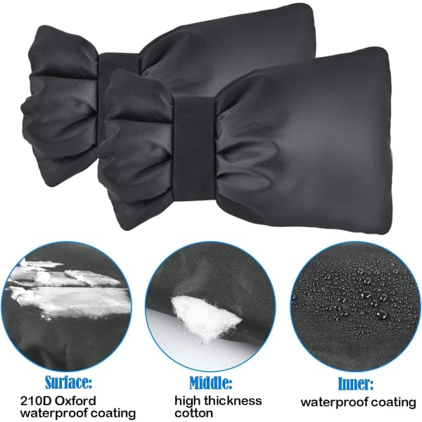 Paket med 4 (svart 21 cm)