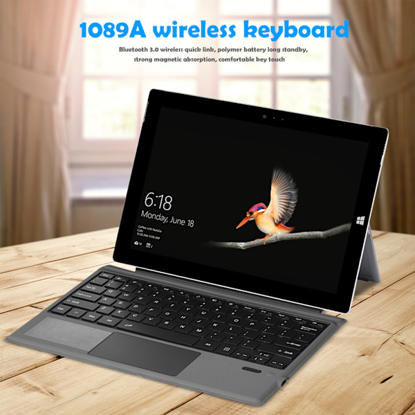 Mini Ultra-tunn Trådlöst 3.0 Tangentbord för Microsoft Surface Pro 3 4 5 6 7 Surfplatta Trådlöst Speltangentbord