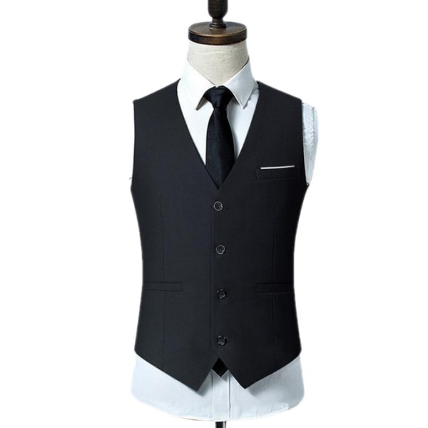 Kostymväst för män Business kostymväst för män svart black M