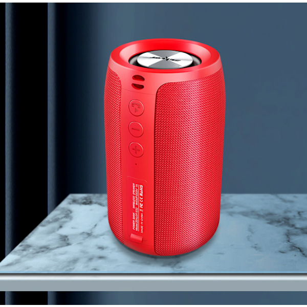 Trådløs bærbar Bluetooth Boombox-høyttaler red