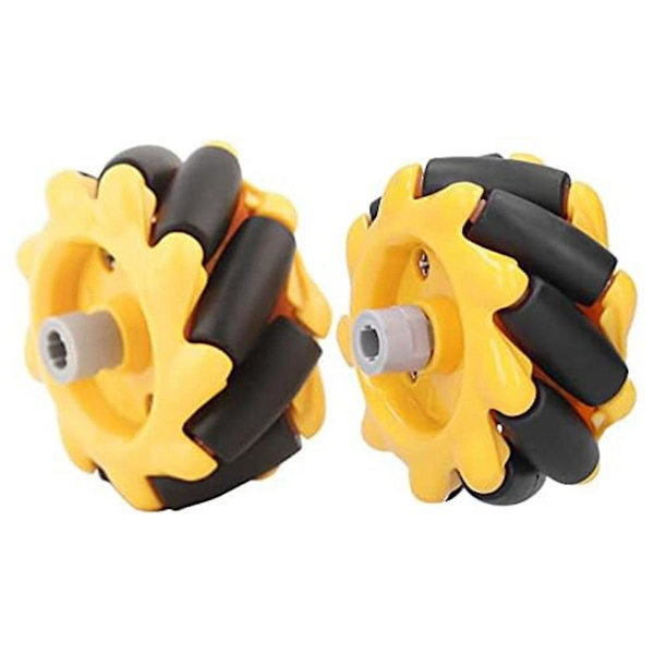 Mecanum-pyörät 48mm Omni-suuntaiset pyörät Älykäs robottiauton lisävarusteet DIY-lelukomponentit[jl]