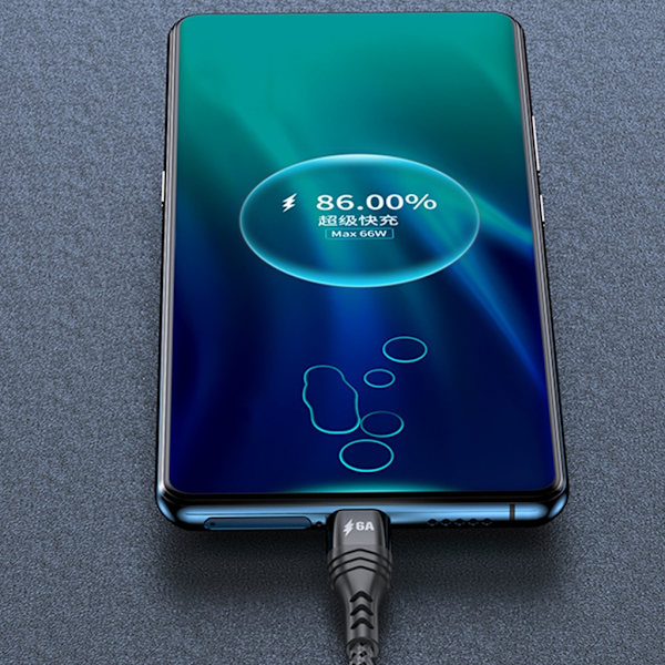 1 i flera laddningskabel USB till 2 dubbla typ C-kontakt snabbladdningskabel för mobiltelefoner, surfplattor och mer