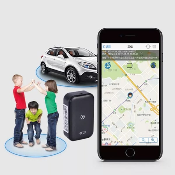 GF-21 GPS-lokaliseringsenhet Anti-stöld Magnetisk Mini Spårningsenhet GSM GPRS Realtid Spårningsenhet Anti-stöld Enhet för Äldre och Barn