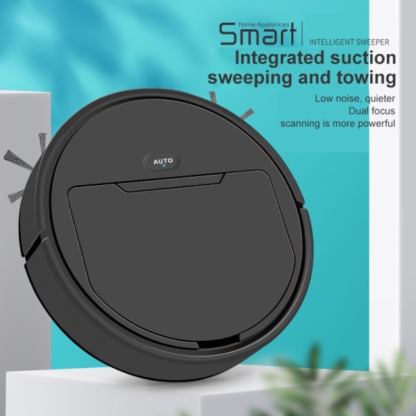 Smart robotdammsugare 2-i-1 moppande sopmaskin Stark