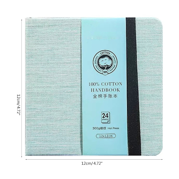 Hardcover Akvarel Skitsebog Hardcover Akvarel Bog 24 Ark Kunstnerpapir til Kunstner Voksne Studerende Maleri null - Light blue 0.19