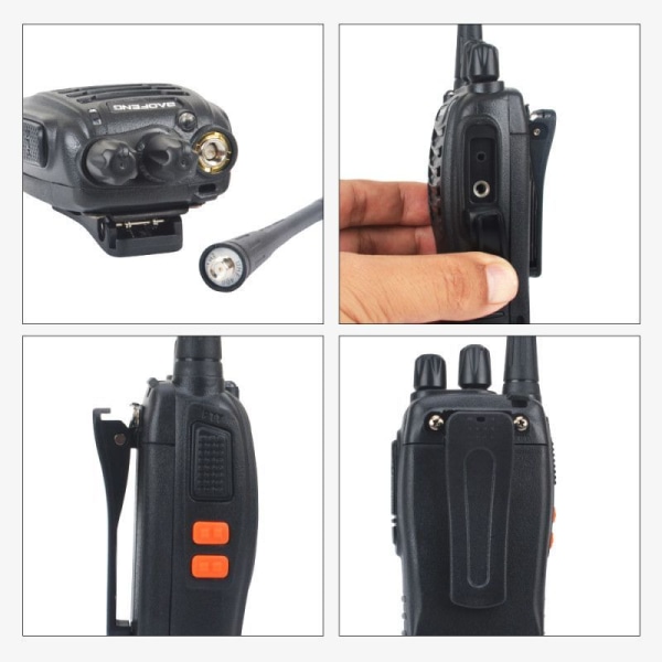 Baofeng 2X BF-888S Walkie Talkie Tri-Band Tehokas Kannettava CB Retoo