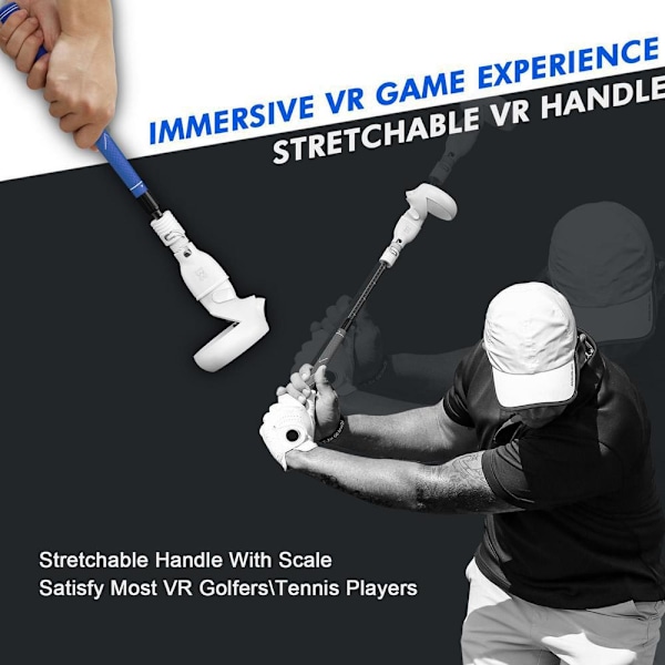 VR-golfmailan kahvaohjain Golf Tennis Baseball Kajakki VR-golfkahvan pidennyslisävarusteet OCULUS Quest 2 -ohjaimelle