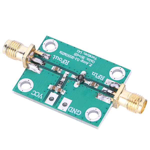 RF bredbåndsforsterker lav støy LNA-kortmodul 0,1-2000MHz forsterkning 30dB